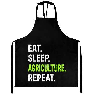 Discover Eat Sleep Agriculture Repeat - Farmer Farming Aprons