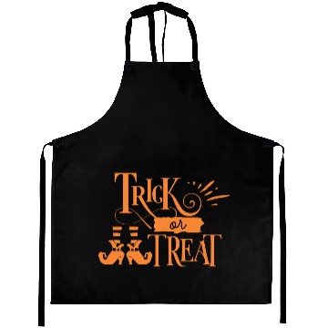 Discover Trick Or Treat Witch Boot Halloween Holiday Aprons