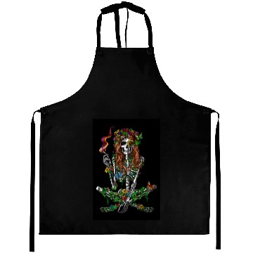 Discover Psychedelic Hippie Skeleton Aprons