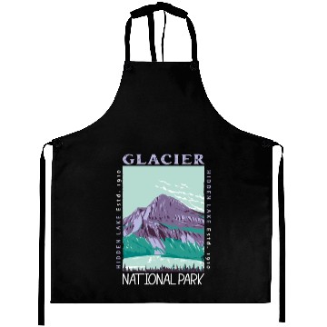 Discover Glacier National Park Hidden Lake Distressed Aprons
