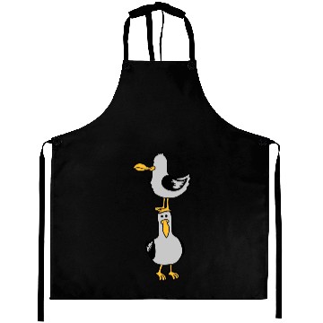 Discover seagull team 2 friends Aprons