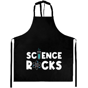 Discover Science Rocks Scientist Chemistry Physics Funny Aprons
