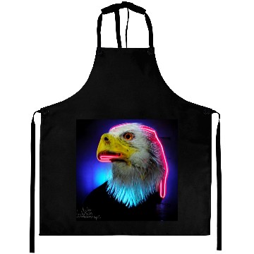 Discover i love america neon bright lightsamerican eagle Aprons