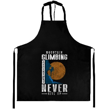 Discover Mountaineering Climbing Sport Hobby Aprons