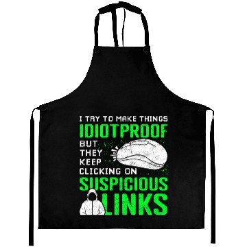 Discover Cyber Security Suspicious Links Phishing Aprons