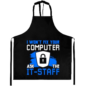 Discover Cyber Security Funny Computer Aprons