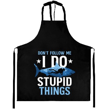 Discover Don't Follow Me I Do Stupid Things Scuba Diving Aprons