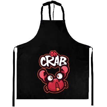Discover Oh Crab! Surprised Cool Crab Aprons