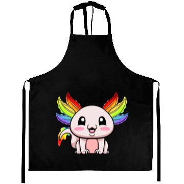 Discover Axolotl LGBTQ Gay Pride Rainbow Flag LGBT Aprons