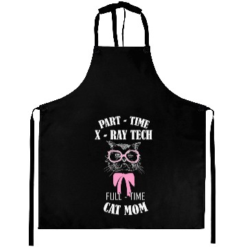 Discover Cat Lover Full Time Cat Mom Aprons