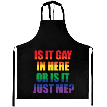 Discover LGBT Funny Gay Lesbian Pride Rainbow Slogan Gift Aprons