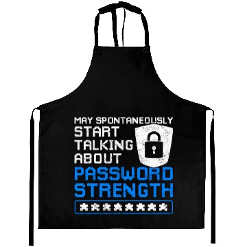 Discover Cyber Security Funny Password Strength Aprons
