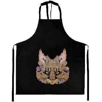 Discover Special Colorful Wild Cat Aprons