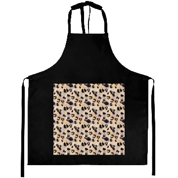 Discover Pretty Leopard Animal Print Pattern Aprons