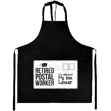 Discover Retired Postal Worker Retirement Mailman Postman Aprons