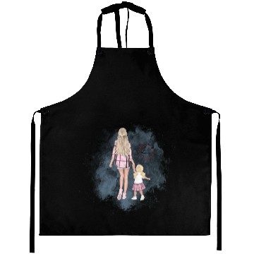 Discover mother and daughter with love Aprons