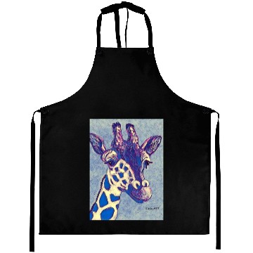 Discover Blue Giraffe Aprons