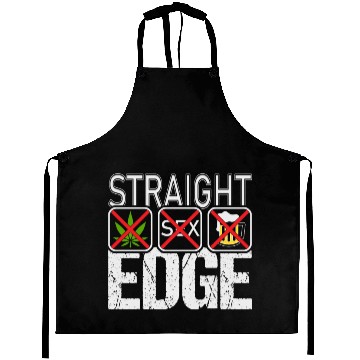 Discover Straight Edge Vegan, Against Drugs, Punk Aprons