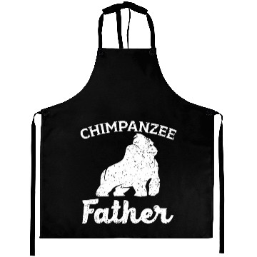 Discover Chimpanzee Father Monkey Wildlife Animal Zookeeper Aprons