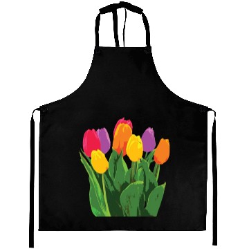 Discover Tulip Garden Gardening Aprons