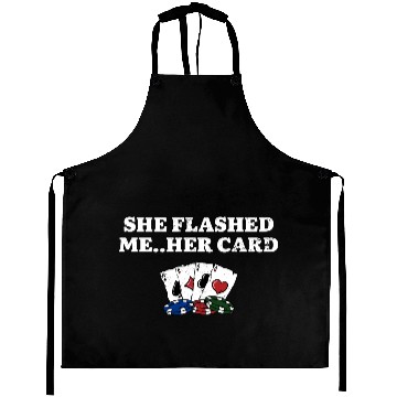 Discover She Flashed Me Poker Couples Poker Player Lovers Aprons