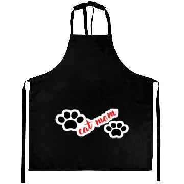 Discover Cat Mom Funny design Classic Aprons