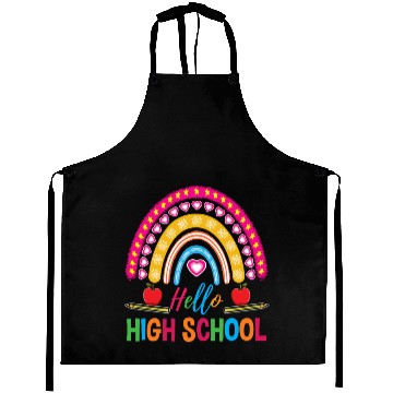 Discover Hello High School Teacher Rainbow Aprons