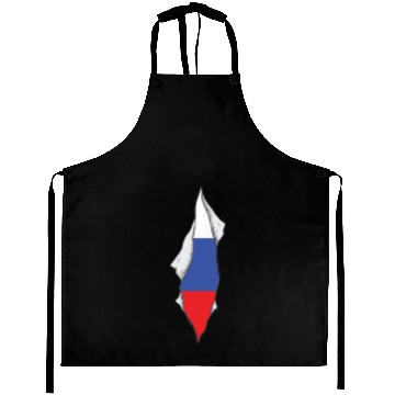 Discover Russia flag proud Russian Aprons