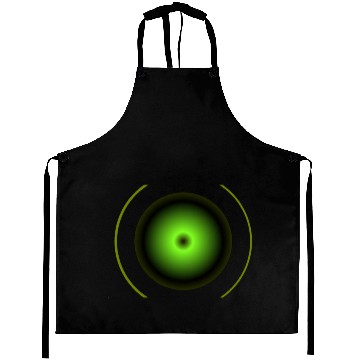 Discover Shapes dark green Aprons
