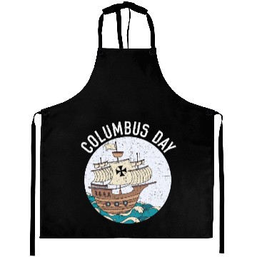 Discover Columbus Day Christopher Columbus Italian American Aprons