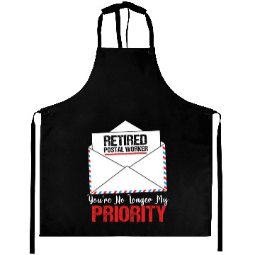 Discover Funny Retirement Retired Postal Worker Aprons