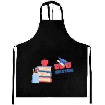 Discover National Coloring Book day Back to School Aprons