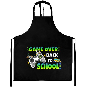 Discover Controller Game Over Back To School Gaming Lover Aprons