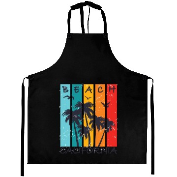 Discover California Beach White Aprons