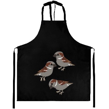 Discover Colorful Splash Flying Bird Sparrow Aprons