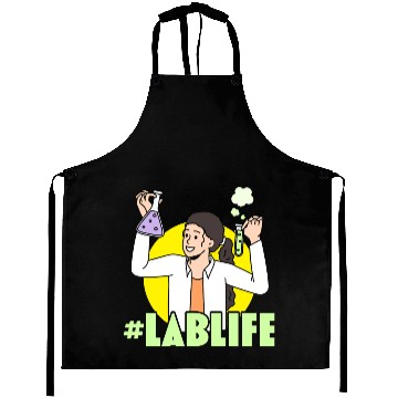 Discover #LabLife Biologist Science Teacher Biology Major Aprons