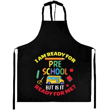 Discover Funny Pre School Back To School Aprons