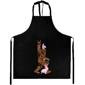 Discover Bigfoot I Hate People Aprons