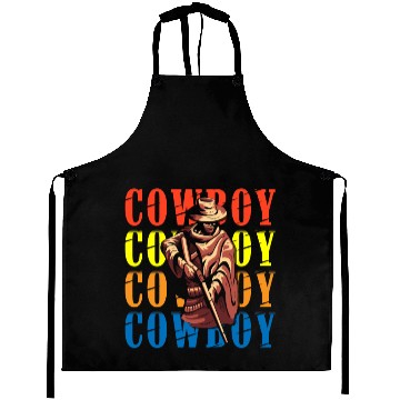 Discover Cowboy Marksman Sheriff Star Wild West Aprons