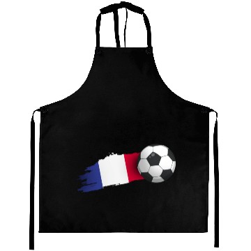 Discover France Soccer Ball Gift Aprons