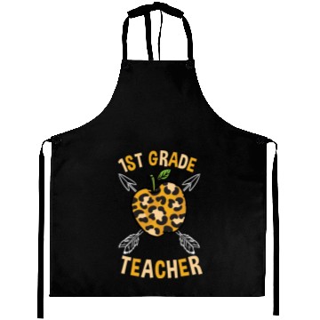 Discover 1st Grade Back To School Teacher Leopard Print Aprons