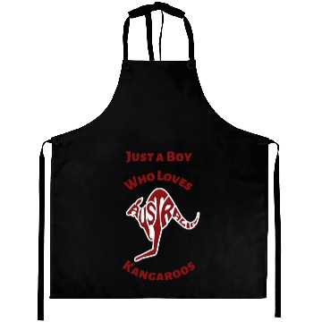 Discover Just A Boy Who Loves Kangaroos Aprons
