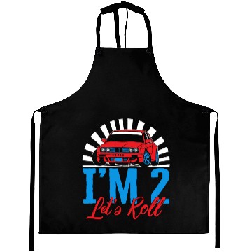 Discover I'm Two Let's Roll Aprons, Future Race Driver Aprons,