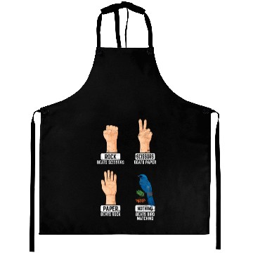 Discover Rock Paper Scissors Nothing Beats Bird Watching Bi Aprons