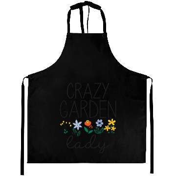 Discover Crazy Garden Lady Aprons