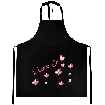 Discover i love you butterfly bees Aprons