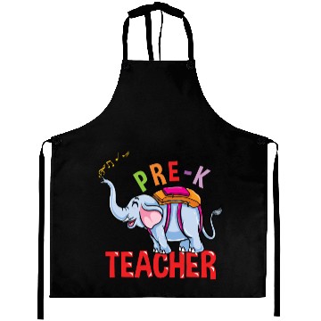 Discover Back To School Elephant Pre-K Teacher Aprons