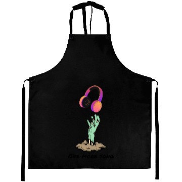 Discover One More Song Zombie Reaching Headphones Aprons