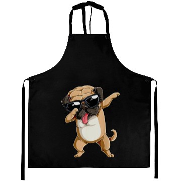 Discover Dabbing Pug Dog Lover Aprons