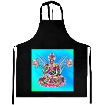 Discover Meditating Buddha Aprons